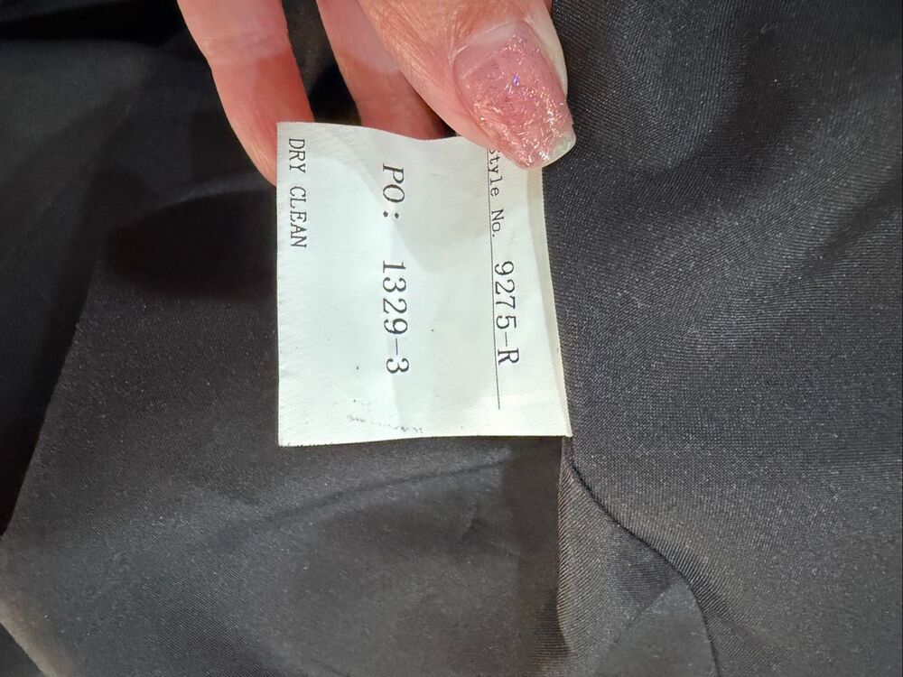 Revelry black Amelia bridesmaid dress ruffle chiffon maxi 4 - Picture 5 of 8
